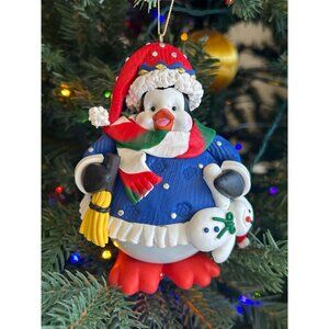 Vintage Traditions Penguin Snowman Christmas Ornament